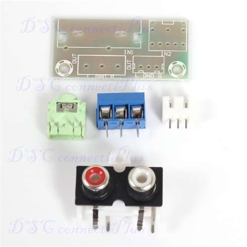 DIY Audio Board RCA 3.5mm Audio Input Block For Amplifier Electronics..!