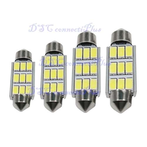 2Pcs 36mm 9-LED SMD 5630 Festoon CANBUS NO Error Car Licence Plate Light Auto Dome Reading Lamp