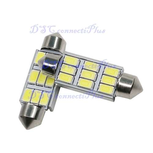 2Pcs 36mm 9-LED SMD 5630 Festoon CANBUS NO Error Car Licence Plate Light Auto Dome Reading Lamp
