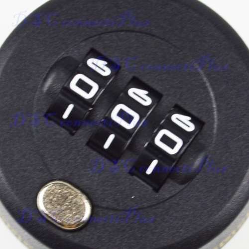 Plastic Password Combination Lock Wine Bottle Stopper Vacuum Plug Preservation Device (Black)..!