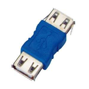USB A 2.0 Female to Female Adapter (Translucent Blue)..!