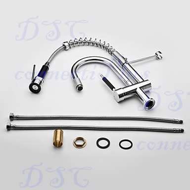 Pre Rinse Pullout Spray Hose Deck Mounted Ceramic Valve One Hole Single Handle Kitchen Mixer Tap !!!