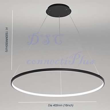 Contemporary Ring Style LED Pendant Light Ambient Light For Dining Study Office Living Room Bedroom!