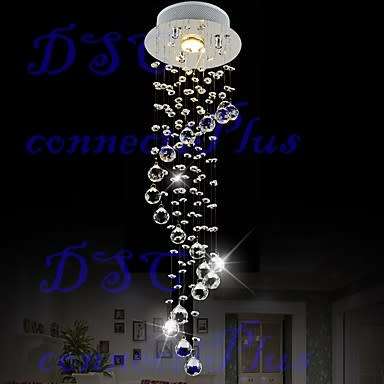Contemporary Mini Helix Style Pendant Crystal Chandelier Downlight For Living Room Bedroom Kitchen!!