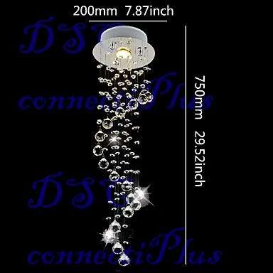 Contemporary Mini Helix Style Pendant Crystal Chandelier Downlight For Living Room Bedroom Kitchen!!