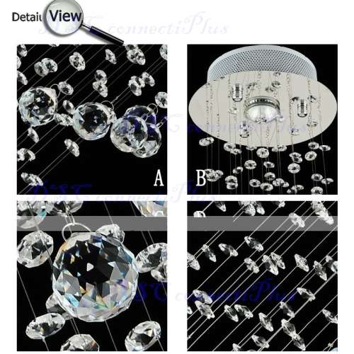 Contemporary Mini Helix Style Pendant Crystal Chandelier Downlight For Living Room Bedroom Kitchen!!