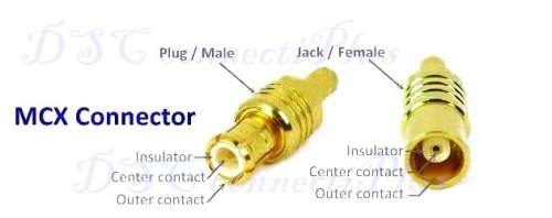 10cm RG58U 50 Ohm SMA Female to Straight MCX Plug RF Cable (Black)..!