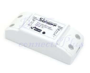 SONOFF BASIC WiFi Wireless Smart Switch for DIY Home Safety, Remote Control and Automation (White)