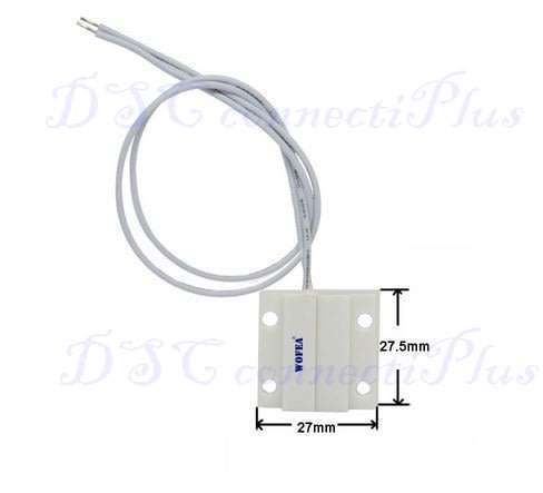 Wofea Wired Door Window Magnetic Sensor Switch for Alarm Panel and Electronics DIY (White)..!