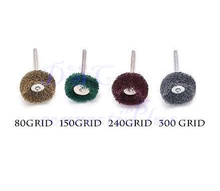 4pcs Polishers Buffers Abrasive 1" Scotch Brite Wheels Fit For Dremel & Rotary Tools (Mixed Set)..!
