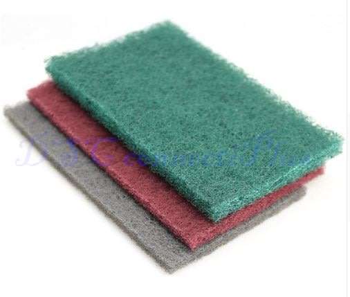 3 Pieces Non-woven Hand Sanding Grinding Scotch Brite Pads Coarse to Fine Cleaning Polishing (Set)!!