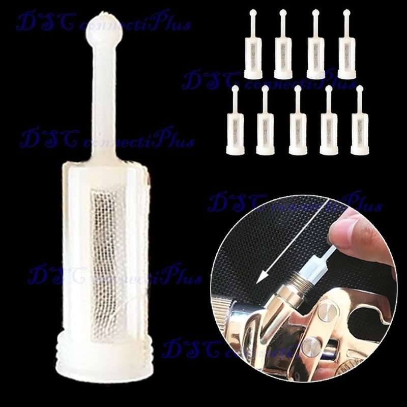 Universal Small Gravity Feed Spray Gun Pot Strainers Filter for Paint (White)..!