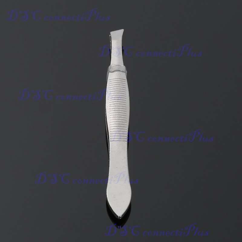High Quality Stainless Steel Slanted Eyebrow Tweezer Professional Face Hair Remover Beauty Tool..!