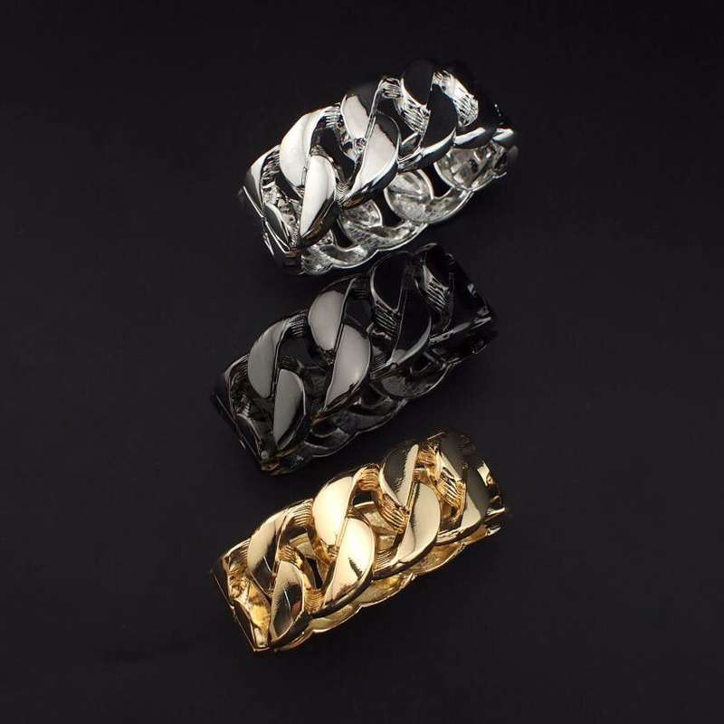 Fashionable Punk Design Alloy Chain Design Women Spring Opened Cuff Bangle/Bracelet (Silver)..!
