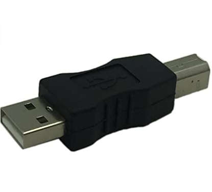 USB Type A Male to USB Type B Male Connector Converter Adapter (Black)..!