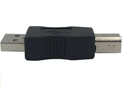 USB Type A Male to USB Type B Male Connector Converter Adapter (Black)..!