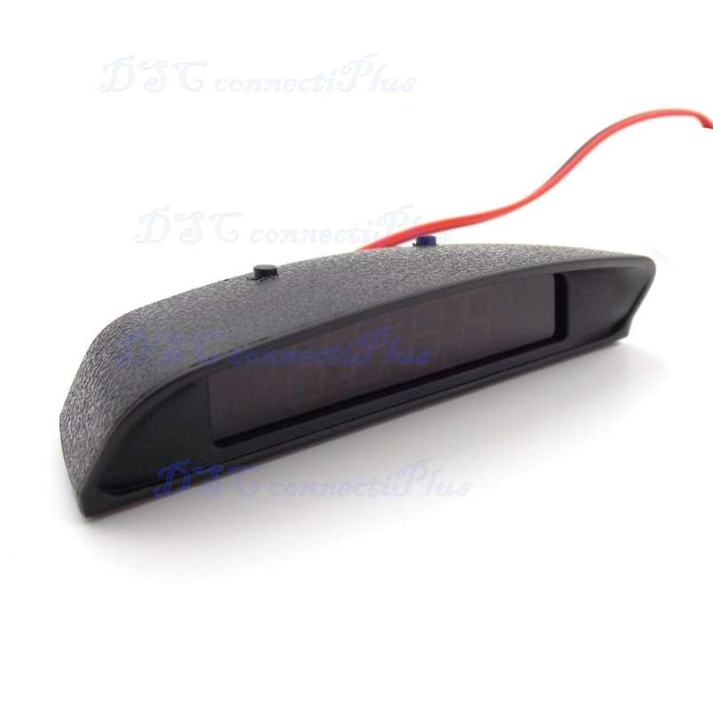 Interior 3 In 1 Car Clock Thermometer Voltage Monitor - Seven Kinds of Display Modes, Blue Display!!