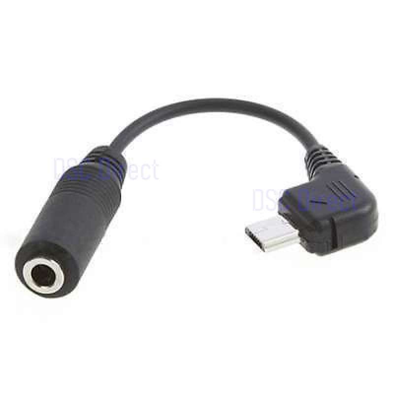 15cm Right-angled Micro USB to 3.5mm Female Jack Audio Cable Lead Adaptor Converter (Black)..!