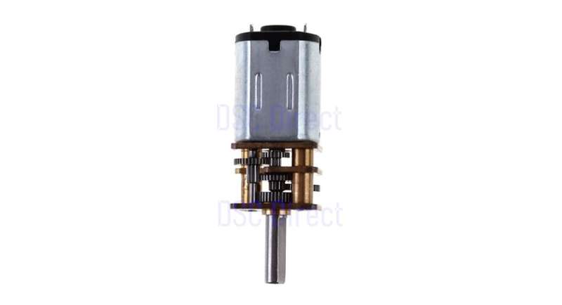 DC 6-12V 45RPM Electric Reduction Metal Gear Motor (Silver)..!