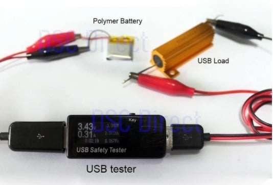 DIY USB Aligator Clips Crocodile Wire Male/Female to USB Line Detector DC Voltage Capacity Tester!!