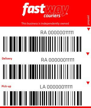 Fastway Red Zone Labels (x30)..!