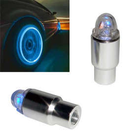 Super Bright Blue Car/Bicycle/Motorbike Mini Tyre Valve Cap Motion Activated LED Lights Set..!
