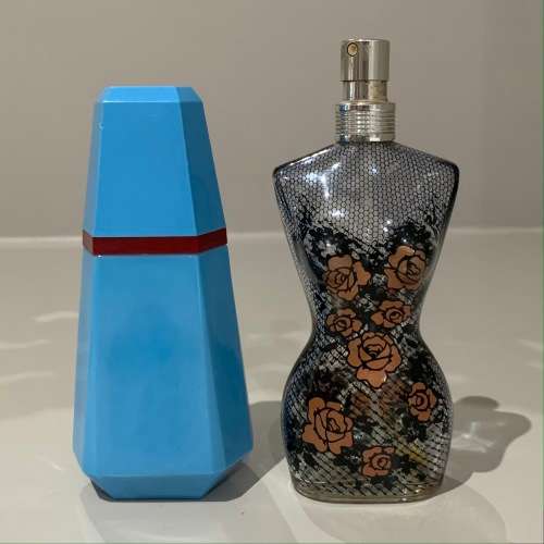 Two perfume bottles
