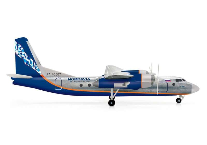 Herpa Nordavia Airlines Antonov An-24Rv 1/200