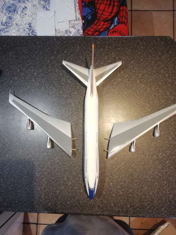 1:100 display model south african airways b747sp ZS-SPF