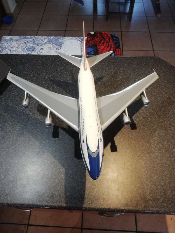 1:100 display model south african airways b747sp ZS-SPF