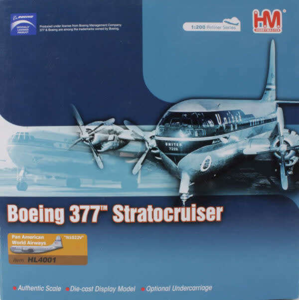 HOBBY MASTER HL4001 BOEING 377 STRATOCRUISER PAN AMERICAN WORLD AIRWAYS 1:200