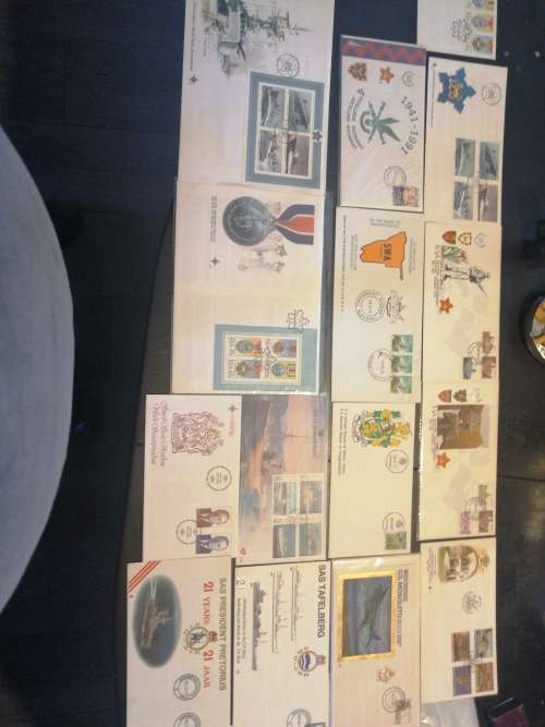 Collection  SADF border war first day covers mint condition, navy, old South Africa 15 in total