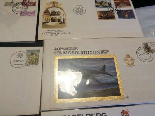 Collection  SADF border war first day covers mint condition, navy, old South Africa 15 in total