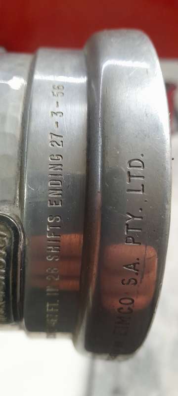 1956 World Tunneling Record memorial pewter mug