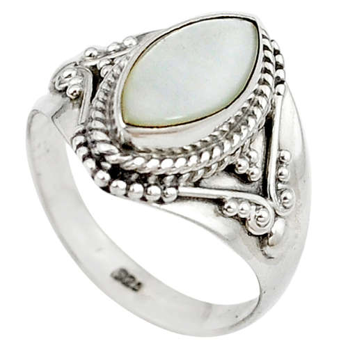 BEAUTIFUL NATURAL BLISTER PEARL RING IN SOLID STERLING SILVER!!!