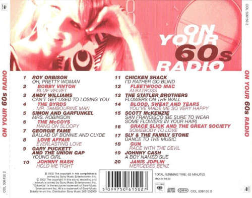 CD - ON YOUR 60'S RADIO - VARIOUS ARTISTS