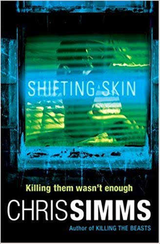 SOFT COVER  - CHRIS SIMMS - SHIFTING SKIN (CONDITION FAIR)
