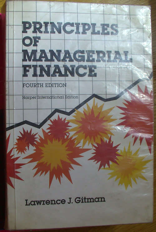 SOFT COVER  -  PRINCIPLES OF MANAGERIAL FINANCE FOURTH EDITION. (CONDITION GOOD)
