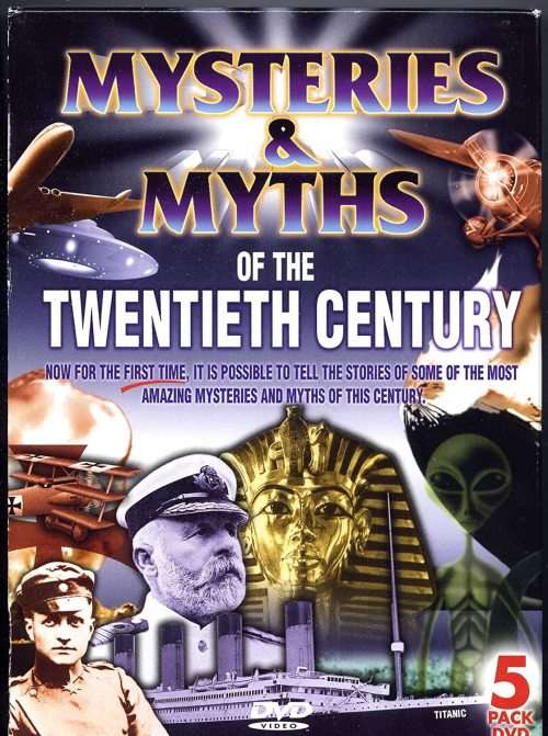 SALE! 5 DVD BOX SET  -  MYSTERIES AND MYTHS OF THE TWENTIETH CENTURY - REGION FREE EDITION