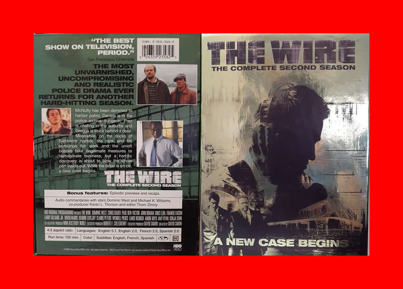 SALE! DVD BOX SET - THE WIRE COMPLETE SECOND SEASON  -  REGION 1 EDITION