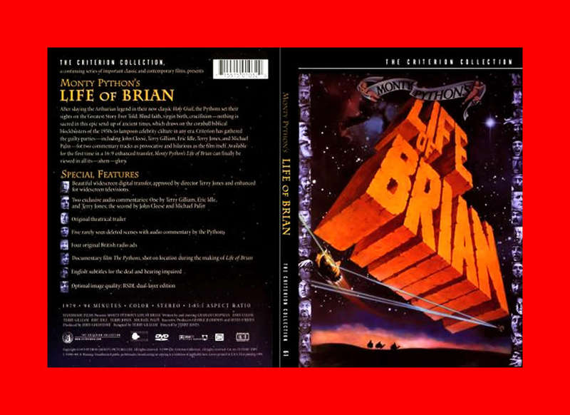 SALE! EXTREMELY RARE  DVD - MONTY PYTHON`S LIFE OF BRIAN -  REGION 1 EDITION