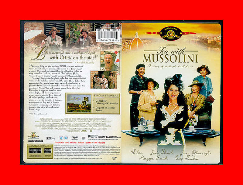 DVD - TEA WITH MUSSOLINI  -  REGION 1 EDITION