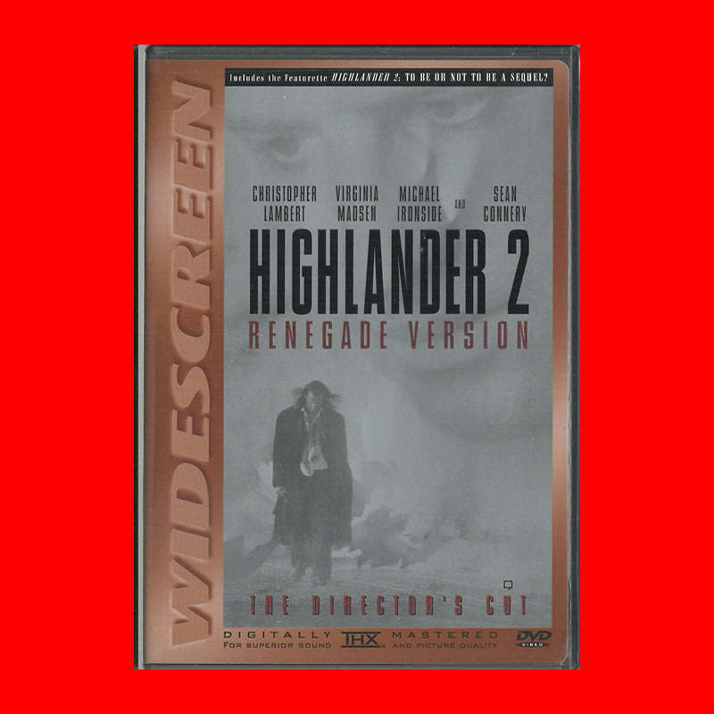 Highlander 2 DVD - Region 1 Edition (Rare Cover)