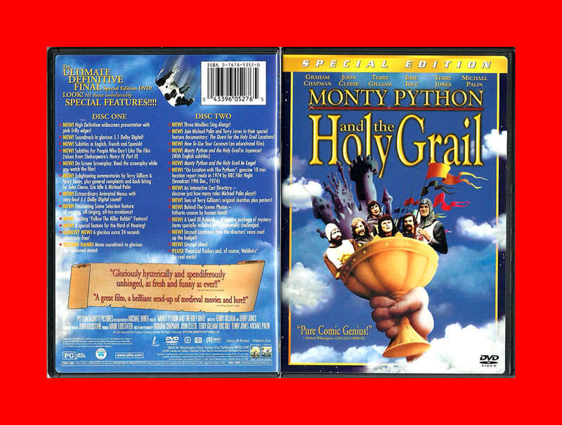 SALE! SPECIAL EDITION DVD - MONTY PYTHON AND THE HOLY GRAIL  -  REGION 1 EDITION