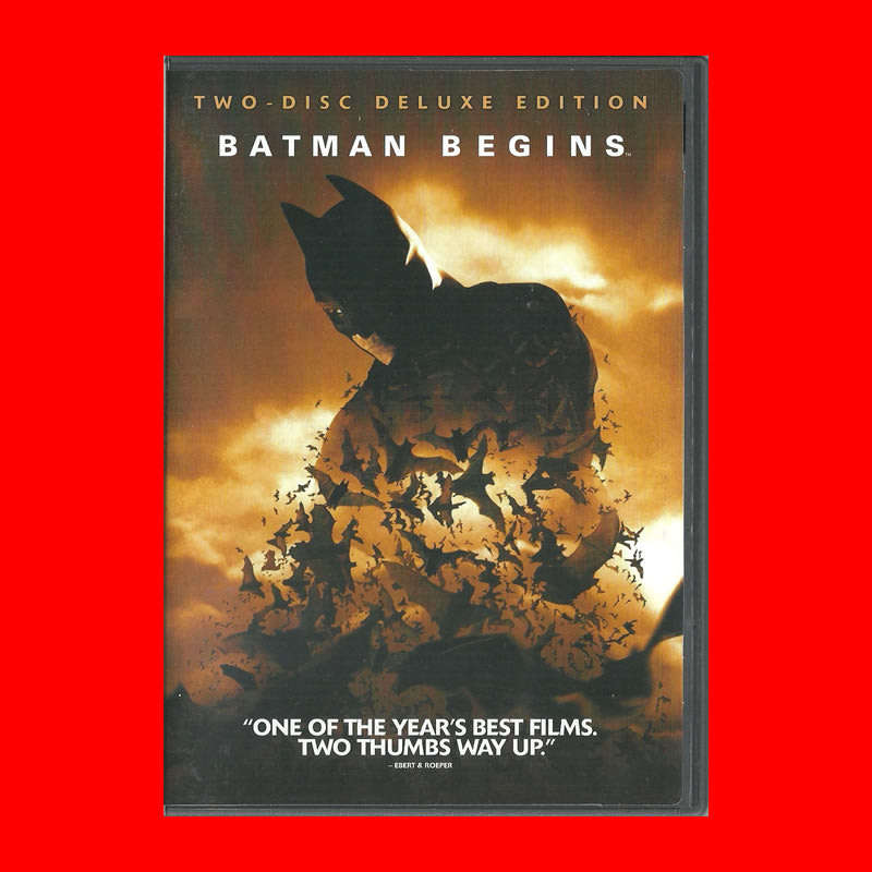 SALE! 2 DISC DELUXE DVD - BATMAN BEGINS  -  REGION 1 EDITION
