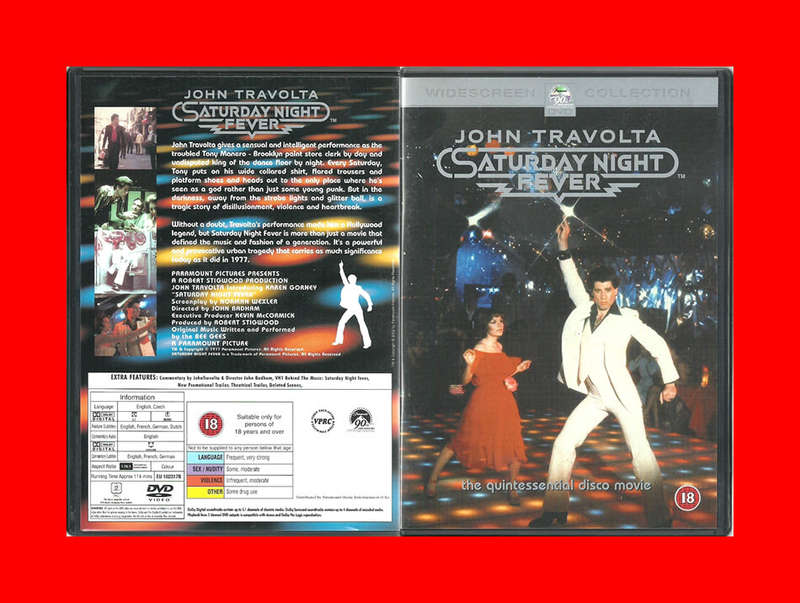 DVD  -  SATURDAY NIGHT FEVER - REGION 2 EDITION