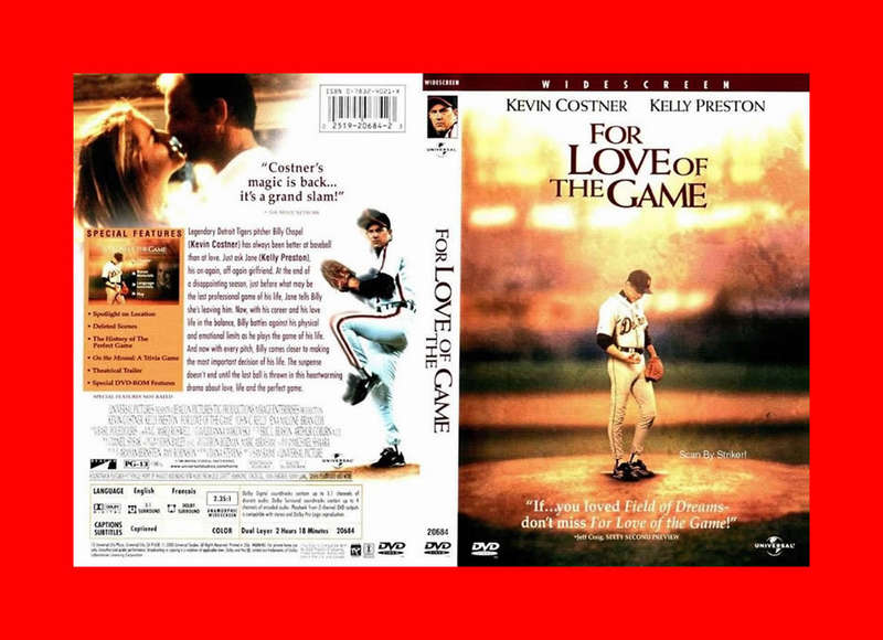 DVD - FOR THE LOVE OF THE GAME -  REGION 1 EDITION