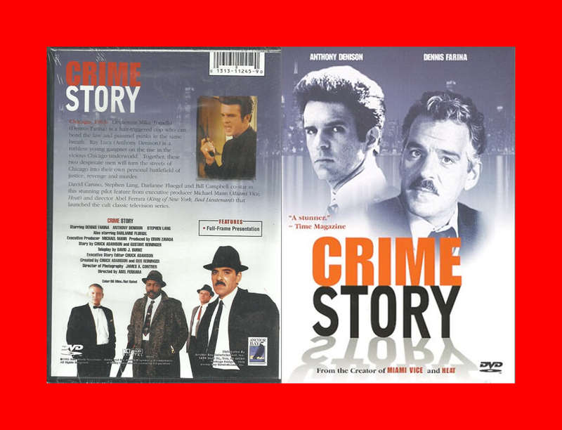 SALE! (VERY RARE COVER) DVD - CRIME STORY - REGION 1 EDITION - SEALED