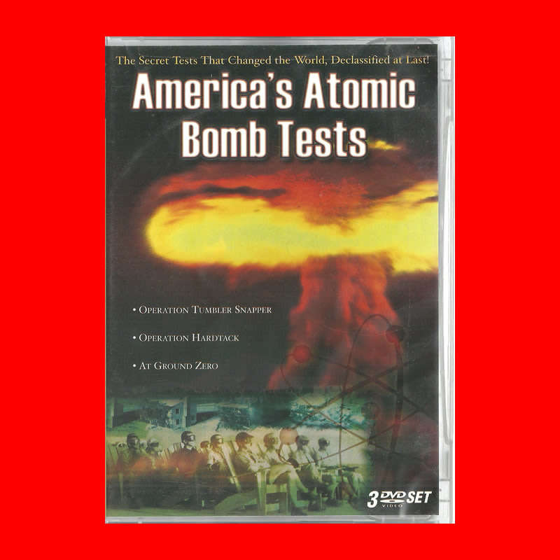 SALE! EXTREMELY RARE DVD SET - AMERICA`S ATOMIC BOMB TESTS -  REGION 1 EDITION