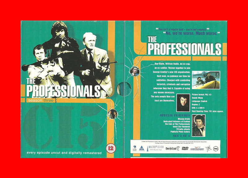 The Professionals Season 3 DVD - Region 2 Edition